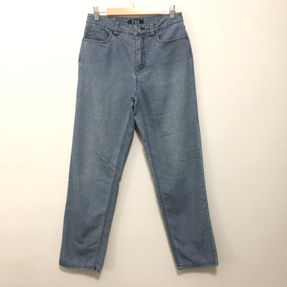 French Dressing Diamond Dot Print Jeans Blue With Light Jeans - Picture 3 of 16